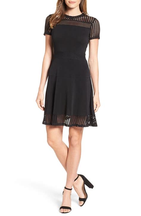 michael michael kors lace fit & flare dress|Michael Kors hayes sneakers.